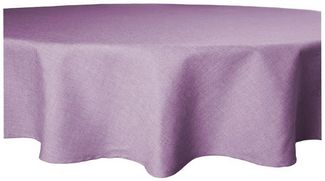 Haus und Deko Tischdecke Tischdecke rund 160 cm Ø beschichtet Leinenoptik wasserabweisend Lotus (1-tlg)