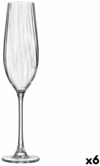 Champagnerglas Bohemia Crystal Optic Durchsichtig Glas 260 ml (6 Stück) Default Title