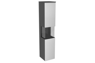 Lanzet Hochschrank Vitrine 30 cm, links