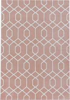 Kurzflor Teppich Elisa Läufer - 80x250 cm - Rosa