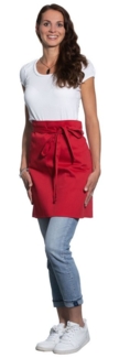 ZOLLNER Kochschürze, Bindebänder, pflegeleicht, versch. Farben, 50 x 80 cm, 65% Polyester, 35% Baumwolle