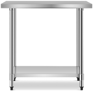 COSTWAY Arbeitstisch, höhenverstellbare Ablage, Zwischenbord, 92x61x90cm