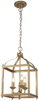 Kichler KL-LARKIN-P-M-PNBR Hängeleuchte Larkin E14 60W Stahl; natürliches Altmessing B:30. 5cm Ø30. 5cm dimmbar höhenverstellbar