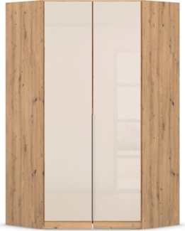 rauch Eckkleiderschrank Kleiderschrank Schrank Ankleidezimmer Schlafzimmer Garderobe AGORDO (in zwei Griff-Farben) mit Glastüren, voll ausgestattet mit viel Stauraum MADE IN GERMANY