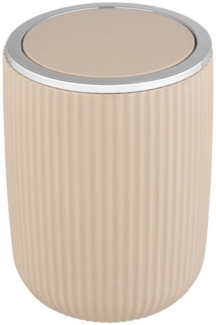 Abfalleimer für Badezimmer AGROPOLI, 20 cm, grau, WENKO