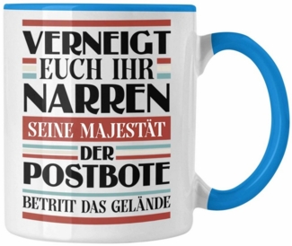 Trendation Tasse Trendation - Postbote Tasse Geschenk Spruch Männer Lustig Verneigt Euc