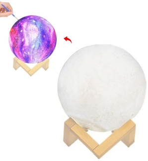 SinLaw LED Nachtlicht LED Nachtlicht DIY Planet Lampe, Mondlampe Malerei Kit, Mond-Nachtlampe, Basteln