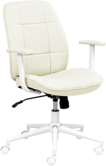 Bürostuhl drehbar CARLTON Stoff Beige