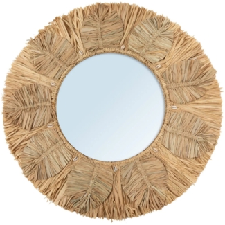 Der Palm Tree Spiegel - Natur - M - Natürlich - 60x5x60cm