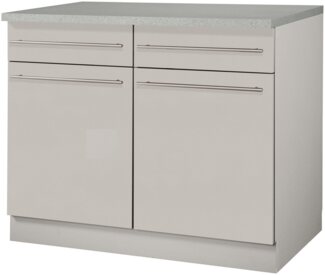 wiho Küchen Unterschrank Chicago 100 cm breit, 2 Schubkästen und 2 Türen, für viel Stauraum