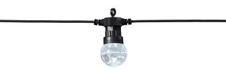 BONETTI LED-Lichterkette mit 10 Discokugeln aus Kunststoff mit funkelndem Facettenschliff, sorgt für echtes Party-Feeling
