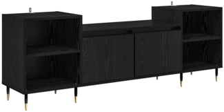 vidaXL TV-Schränk Schwarz Eichen-Optik 160 x 35 x 55 cm Holzwerkstoff 882725