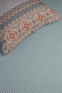 Pip Studio Perkal Spannbettlaken Suki Blue 90X200 Hh: 25 90x200 cm Pocket depth: 25 1 Topper-Spannbettlaken Blau