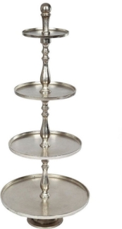 Ambiente Haus Etagere Etagere 4 Stufen Silber, Aluminium, (1-tlg)