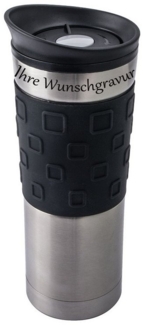 BasicNature Thermobecher Thermobecher 'Grip', mit persönlicher Namensgravur, Edelstahl, Thermobecher 'Grip', mit persönlicher Namensgravur