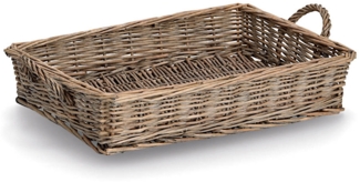 ZELLER Serviertablett 14179 im Landhausstil, Weide, 41 x 31 x 8 cm