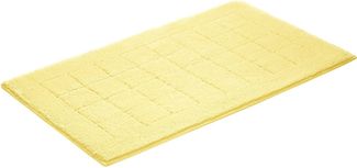 Vossen Badematte Exclusive, Höhe 20 mm, rutschhemmend beschichtet, fußbodenheizungsgeeignet, Baumwolle, rechteckig, Badteppich, Uni-Farben, Karo Muster, Hoch-Tief Effekt, reine Baumwolle