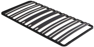 Vente-unique - Gestell Lattenrost 90 x 190 cm - 15 Latten - 3 Zonen für verstärkten Halt im Lendenbereich - Ohne Füße - Schwarz - CERRISI von YSMÉE