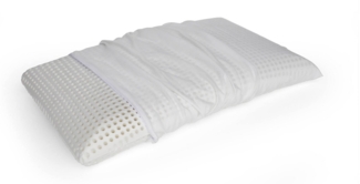 Dmora Kopfkissen Timo, Bettkissen, Ergonomisches Produkt, Schlafzimmerkissen, Made in Italy, 70x40 h12 cm, Weiß