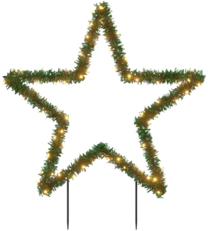 vidaXL Weihnachtsstern mit Erdspießen und 80 LEDs 60 cm 357725