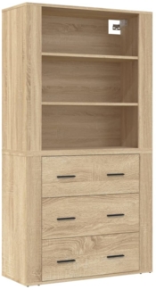 vidaXL Highboard Sonoma-Eiche Holzwerkstoff 3185394