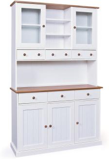 Sideboard Wright Kommode Highboard Wohnzimmer Schubladen Schrank weiss braun