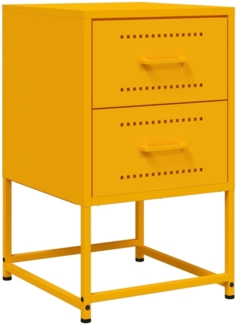 vidaXL Nachttisch Senfgelb 36x39x60,5 cm Stahl 846464