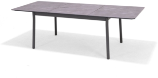 Primaster Gartentisch Taormina 160 x 99,8 cm ausziehbar bis 2,40 m Aluminium