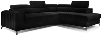 MOEBLO Ecksofa OLIVIER, mit Schlaffunktion und Bettkasten, Couch für Wohnzimmer, Schlafsofa Sofagarnitur L-Form Wohnlandschaft mit Bettfunktion, mit Schlaffunktion
