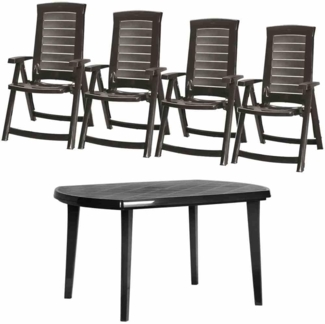 Allibert Aruba+Elise SET 7tlg. gra 6xKl. ses, 1xElise 137x90