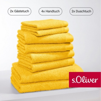 s.Oliver Handtuch Set s.Oliver, Premium Qualität, 600 gr/m², Walkfrottier (Set, 8-St), 2 Gästetücher 30x50, 4 Handtücher 50x100, 2 Duschtücher 70x140