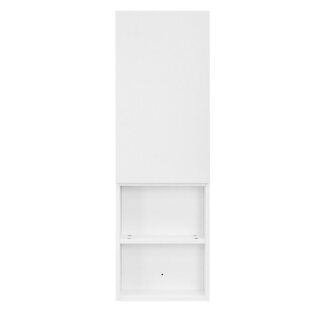 ML-DESIGN Hochschrank Hochschrank Badschrank Aufbewahrungsschrank Hängeschrank Badmöbel Weiß 35 x 14,5 x 110 cm hängend mit Tür & offenen Fächern schmal für Bad