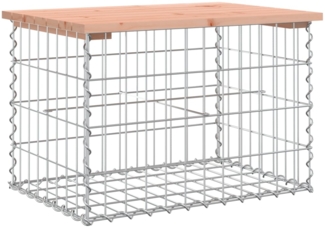 vidaXL Gartenbank aus Gabionen 63x44x42 cm Massivholz Douglasie 834354
