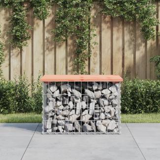 vidaXL Gartenbank aus Gabionen 63x44x42 cm Massivholz Douglasie 834354