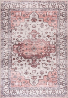 Mazovia Designteppich Boho Vintage Wohnzimmer, Schlafzimmer, Esszimmer, Büro, 80 x 150 cm, Fußbodenheizung