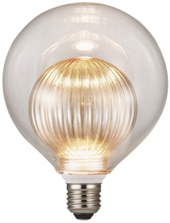 Nordlux LED-Leuchtmittel Lampe Deco E27 G125 Double 2700K 240Lm Goldfarben dimmbar, E27, warmweiss