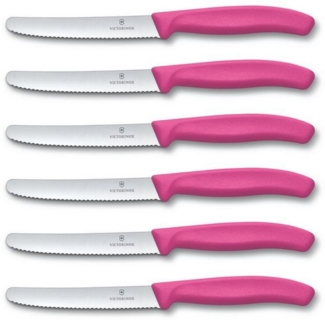 Victorinox Tafelmesser Victorinox Swiss Classic Tomaten- und Tafelmesser-Set, 6-tlg. (6 Stück), Universalküchenmesser