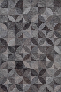 Teppich Lola&Moi Rondo Charcoal 140 x 200 cm