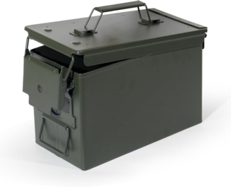Zedelmaier Aufbewahrungsbox Munitionskiste, Ammo Box, Patronenbox, Aufbewahrungsbox für Lithiumbatterien, Munition