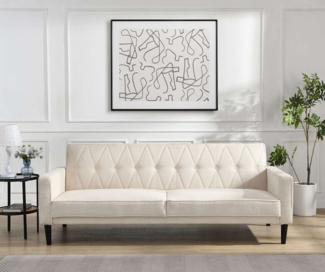 Dorel Home 3-Sitzer Avon, Schlafsofa 213cm, Bettfunktion (110/190cm), trendiger Cord o. Webstoff