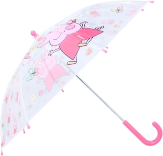 Peppa Pig Schirm Ø 71 cm – Bunter Regenschirm für Kinder mit Peppa Pig Muster