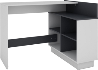 byLIVING Eckschreibtisch Bern, platzsparender Schreibtisch, rechts und links montierbar, 102x80cm.