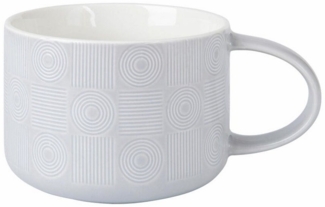 Maxwell & Williams KL0274 Jumbotasse 500 ml CREST Grau, Porzellan