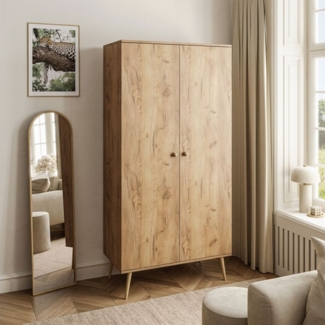 Lookway Kleiderschrank HARMONY zweitüriger Schrank mit Kleiderstange