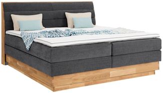 OTTO home Boxspringbett Jenna, ohne LED-Beleuchtung, mit zertifizierten, recycelten Bezugsstoffen