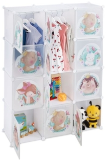 Kinder Steckregal mit Kleiderstangen