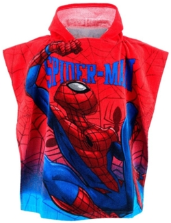 Spiderman Kapuzenhandtuch Spider-Man Handtuch mit Kapuze, Poncho, Baumwolle