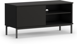 AX LIVING Lowboard TV „Queba QT04“ – 100 cm Breite Modern in Schwarz