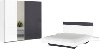 rauch Schlafzimmer-Set Monza, mit Schwebetürenschrank Breite 218 cm, Bettanlage in 2 Breiten