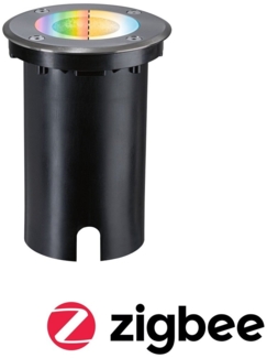 Paulmann 94845 LED Bodeneinbauleuchte Smart Home Zigbee Floor rund Eisen IP67 RGBW
